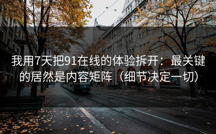 我用7天把91在线的体验拆开：最关键的居然是内容矩阵（细节决定一切）