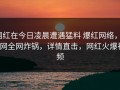 网红在今日凌晨遭遇猛料 爆红网络，91网全网炸锅，详情直击，网红火爆视频